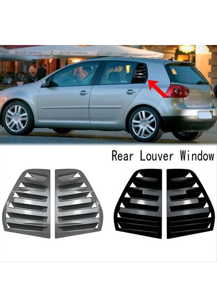 Volkswagen Golf Için 5 Mk5 Araba Arka Panjur Yan Panjur Kapağı Kapak Trim Çıkartması Havalandırma Scooo Piyano Siyah (Yurt Dışından) fiyatları