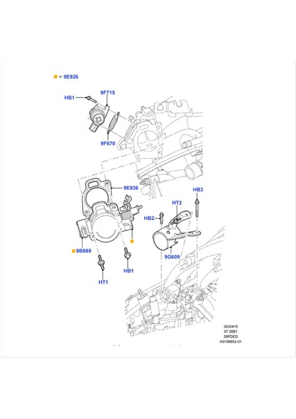 1F2Z9F715AA Ford Freestar Için Boşta Hava Kontrol Vanası Lincoln Ls Mercury Monterey 2001-2007 862998 18-7701 (Yurt Dışından) fiyatları