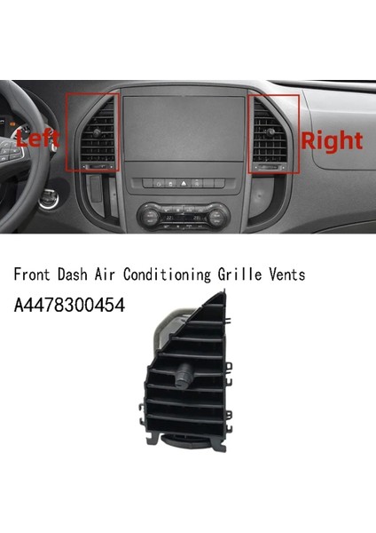 Ön Dash Center Sol Hava Havalandırma Klima Mercedes-Benz Vito V260 W447 W448 15-24 A4478300454 (Yurt Dışından) indirimleri