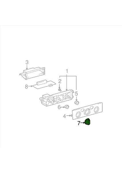 Toyota Tacoma Için 3x 1995-2004 Hava ve Isıtma Koşullandırma Kontrolü Düğmesi 55905-35310 (Yurt Dışından) indirimleri