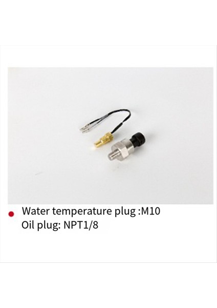 Araç Modifiye LCD 3ın1 Su Sıcaklık Göstergesi Yağ Basınç Göstergesi Voltmetre W 10MM Su Sıcaklık Sensörü+Npt1/8 Yağ Basınç Sensörü (Yurt Dışından) modelleri