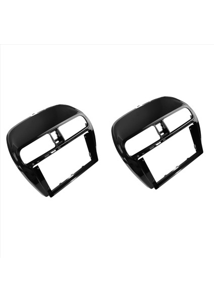 2x Araba Radyosu Fasya Çift 9 Inç Dın Ekranı Gösterge Tablosu Mitsubishi Emir/mirage/uzay 2012-2019 (Yurt Dışından)