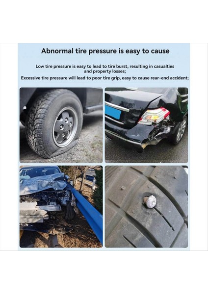 Araç Rv Kamyon Tpms 6 Tekerlekler Sensör Güneş Lastik Basınç Izleme Sistemi Sıcaklık Saati Hava Basınç Display Alarm B (Yurt Dışından) modelleri