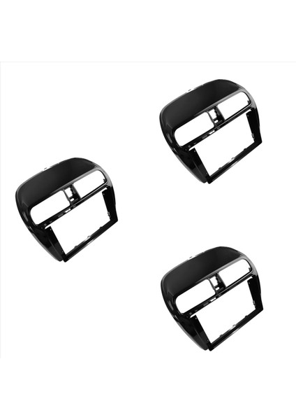 3x Araba Radyosu Fasya Çift 9 Inç Dın Ekranı Gösterge Tablosu Mitsubishi Emir/mirage/uzay 2012-2019 (Yurt Dışından)