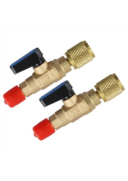 2 Adet Soğutucu Kompakt Bilyalı Valf Adaptörü 1/4in Sae 5/16 Inç Sae R410A R134A R12 R22 Hortumlar Için Ac Hvac Ac Soğutucu Akışı (Yurt Dışından) fiyatları
