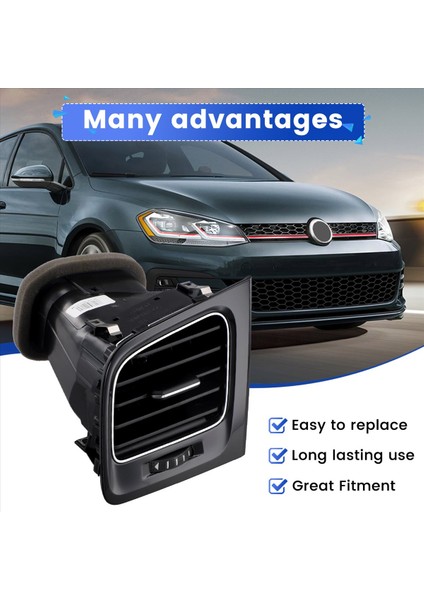 Araba Ön Gösterge Tablosu Merkezi Klima Vw Golf Için A/c Delikleri 7 7 5 Mk7 Mk7 5 2013-2019 Sol L5GG 819 703 (Yurt Dışından) indirimleri