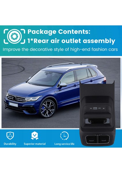 Arka Hava Outlet Montaj A/c Volkswagen Tiguan L Pa 5NG819203 Için (Yurt Dışından) indirimleri