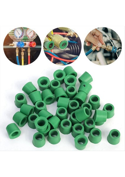 100PCS Kauçuk Conta Klima 1/4inch Şarj Hortum Valf Conta Manifoldu Onarım Salonu Seti Değiştirme (Yurt Dışından) fırsatları