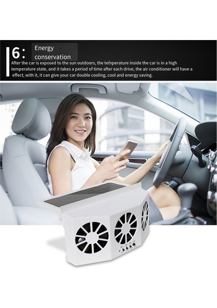 Araba Siyah Havalandırma Fanı Güneş Enerjisi Şarj Araba Fan Isıtıcı Fanı Araba Penceresi Soğutma Artefakt Araba Egzoz Fanı Soğutma (Yurt Dışından)
