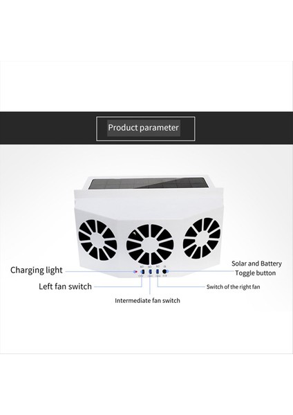 Araba Siyah Havalandırma Fanı Güneş Enerjisi Şarj Araba Fan Isıtıcı Fanı Araba Penceresi Soğutma Artefakt Araba Egzoz Fanı Soğutma (Yurt Dışından) fiyatları