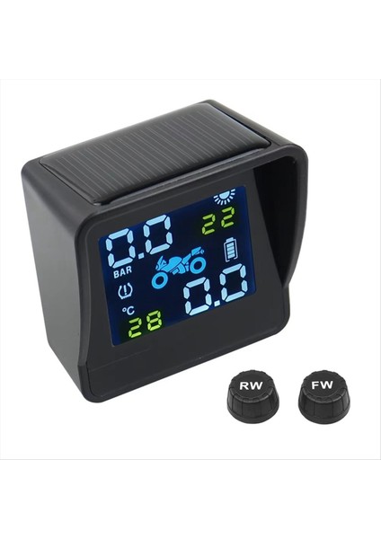 Motosiklet Güneş Lastik Basınç Sıcaklık Izleme Sistemi Tpms Sensör Kiti Motosiklet Lastiği Basıncı Için USB Şarj (Yurt Dışından) fiyatları