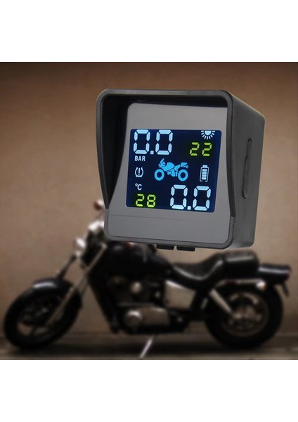 Motosiklet Güneş Lastik Basınç Sıcaklık Izleme Sistemi Tpms Sensör Kiti Motosiklet Lastiği Basıncı Için USB Şarj (Yurt Dışından) fırsatları