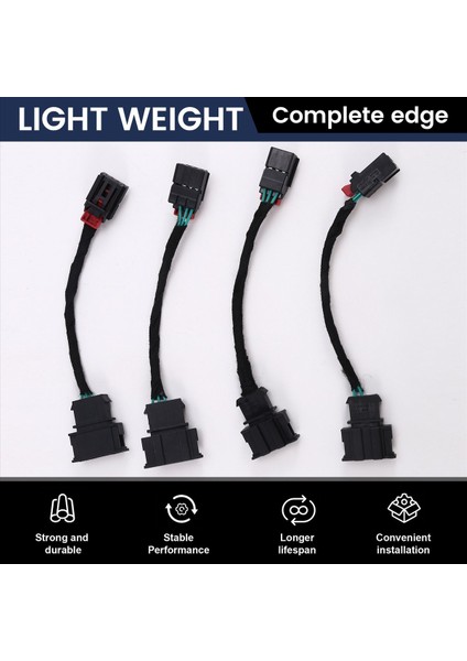 Vw Tiguan Için 12 Yükseltilmiş 13 Tayg Far Adaptörü Kablo Dönüşümü Halojen LED Tayli Mantık Kablo Kablo Dönemi (Yurt Dışından) fırsatları