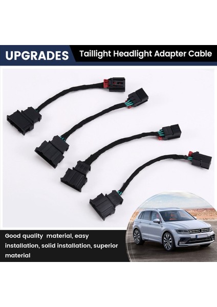 Vw Tiguan Için 12 Yükseltilmiş 13 Tayg Far Adaptörü Kablo Dönüşümü Halojen LED Tayli Mantık Kablo Kablo Dönemi (Yurt Dışından) indirimleri