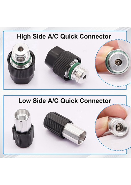 19PCS Klima Valf Çekirdek Araç Ac R12 R134A Soğutma Valfı Kök Çekirdekleri Servis Şarj Port Conta Kapakları Kiti (Yurt Dışından) indirimleri