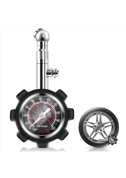 Car 100PSI Çok Function Lastik Basınç Göstergesi Lastik Basınç Izleme Ölçer Lastik Basınç Göstergesi (Yurt Dışından) indirimleri