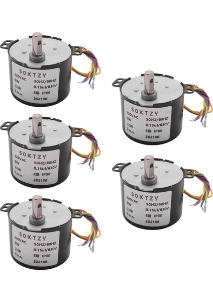 5x 50KTYZ AC220V 10W 0 5A 2 5r / Dk Daimi Mıknatıs Senkron Motor Ac Dişli Azaltma Motoru Cw / Ccw (Yurt Dışından) fiyatları
