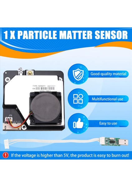 Pm2 5 Partikül Madde Sensörü SDS011 Algılama Aralığı 0 3-10 Μm Lazer Sensörü Toz Sensörü Dijital Çıkış (Yurt Dışından) fırsatları