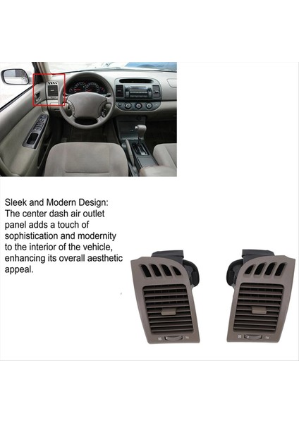 Toyota Camry XV30 2001-2006 Otomobil Ön Ac Hava Havalandırma Paneli Için Orta Konsol Hava Outlet Paneli Montaj (Yurt Dışından) modelleri