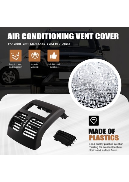 Arka Merkez Konsol A/c Hava Havalandırması Arka Arka Dönem Klima Izgarası Mercedes Benz X204 Glk Sınıfı 2008-2015 Kahverengi (Yurt Dışından) indirimleri