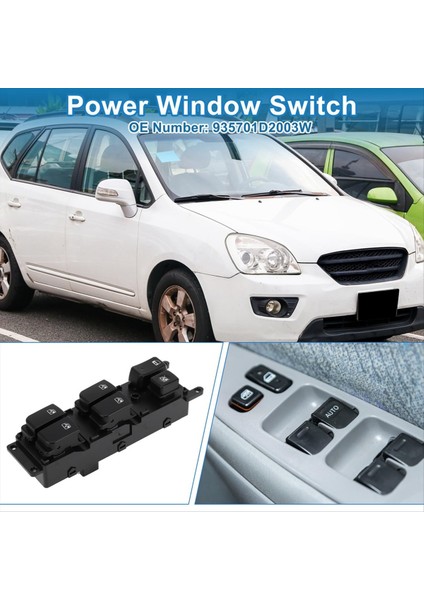 93570-1D2003W Güç Penceresi Kontrol Anahtarı Kia Rondo Carens Için Kaldırıcı Düğmesi 2006-2012 Aksesuarlar 935701D3013W (Yurt Dışından) fırsatları