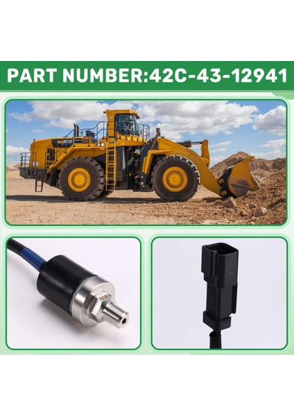 Ekskavatör Parçaları WA380 WA900 42C-43-12941 Yağ Basınç Sensörü Basınç Anahtarı 42C4312941 (Yurt Dışından) indirimleri