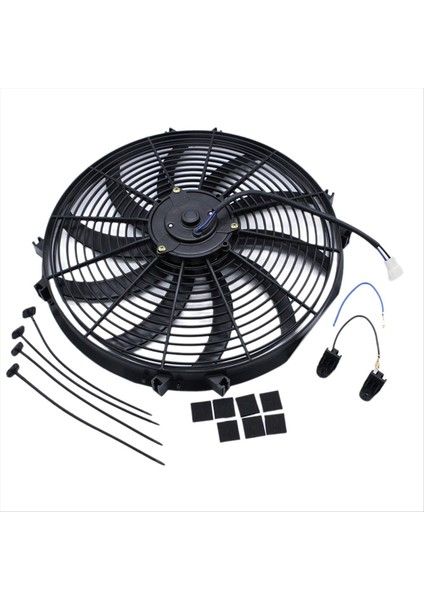 Araba Soğutma Radyatör Fanı 16 Inç Evrensel Elektrikli Radyatör Ince Push Pull Soğutma Fanı 12V 120W Montaj Kiti (Yurt Dışından) fırsatları
