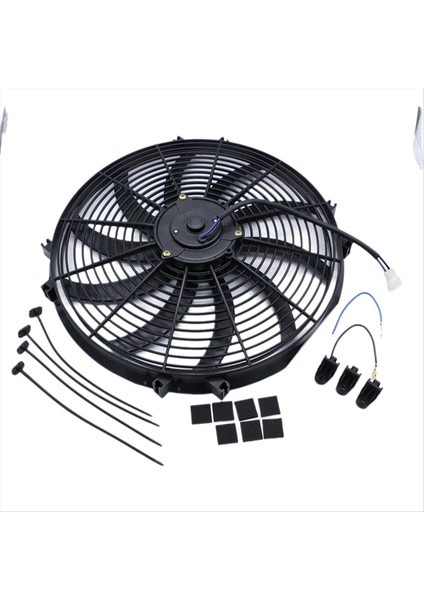 Araba Soğutma Radyatör Fanı 16 Inç Evrensel Elektrikli Radyatör Ince Push Pull Soğutma Fanı 12V 120W Montaj Kiti (Yurt Dışından) indirimleri