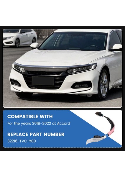 Honda Accord 2018-2022 Ön Tampon Kablo Kablo Demeti 32216-TVC-Y00 (Yurt Dışından) indirimleri