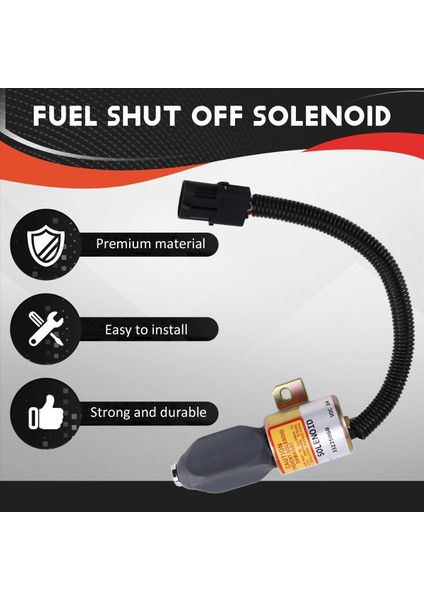 332/J5060 716/30091 24V Yakıt Jcb JS130 JS160 JS180 JS240 JS260 JS330 Flameout Solenoid Valf (Yurt Dışından) fırsatları