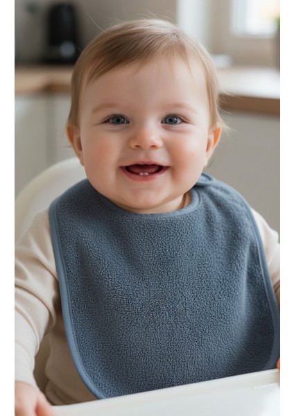 4 lü erkek bebek-cocuk Havlu Kolsuz Mama Önlüğü 27x37 Cm/renkler Karışık Gönderilir