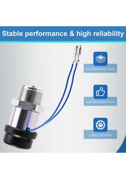 195-8411 12V Yakıt Shuoff Solenoid Valfı Tırtıl 305CR 304CR 303CR 302 5c Exkavator K4N S3L2 S4L2 Motor (Yurt Dışından) fırsatları