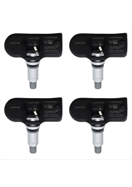 Audi A3 A5 Q5 S4 S5 Tt Vw cc Beetle Golf 433MHZ 1K0907253C 1K0998275 Için Tpms Lastik Basınç Sensörü (Yurt Dışından)