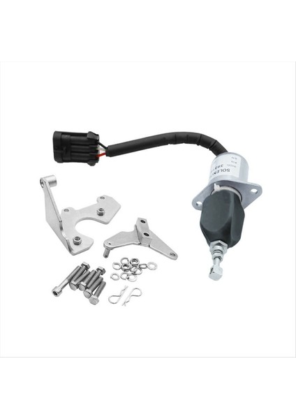 12V Yakıt 5 9l 8 3l Için Solenoid Kapanma Cummins Dodge Ram-Crude Petrol Motor Ford Freightliner SA-4981-12 3931570 3935649 (Yurt Dışından)
