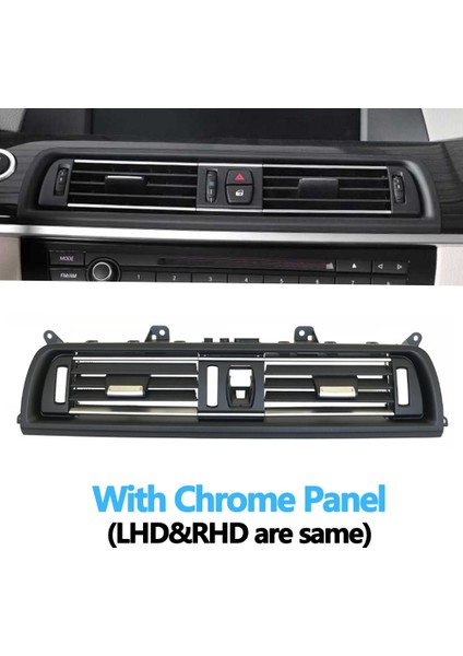 Kaplamalı Siyah Gösterge Tablosu Merkezi Klima Havalandırma Grille Bmw 5 Serisi F10 F11 F18 64229209136 (Yurt Dışından) fiyatları