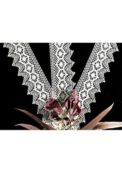 Pamuk Krem Renkli Dantel 10 mt Oeko-tex Standard 100 Belgesiyle fırsatları