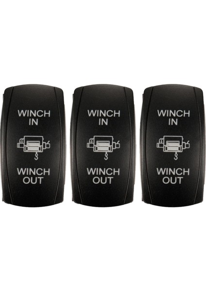 3x 7pin Lazer-Momenter Rocker Switch Vinç Vinç Vinch Out 12V On-On-On-On-On LED Açık Yeşil (Yurt Dışından)