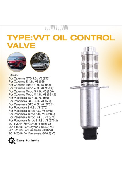 94810530407 Araba Vvt Yağ Kontrol Vanası Porsche Için 2pins Cayenne Panamera Turbo 4 8l V8 Otomotiv Aksesuarları (Yurt Dışından) fırsatları