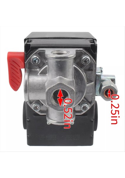 Z-D26612 Porter Kablosu Için Basınç Anahtarı 150/120 Psı D26612 4 Bağlantı Noktası 120 Volt (Yurt Dışından) fiyatları