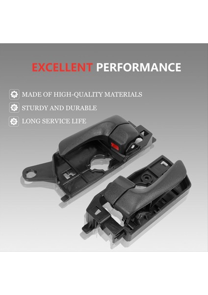 Hyundai Sonata Için Iç Kapı Kolu 2008-2010 826103k520hz 826203k520hz HY1352135 HY1353135 HY1552109 4pcs (Yurt Dışından) fırsatları