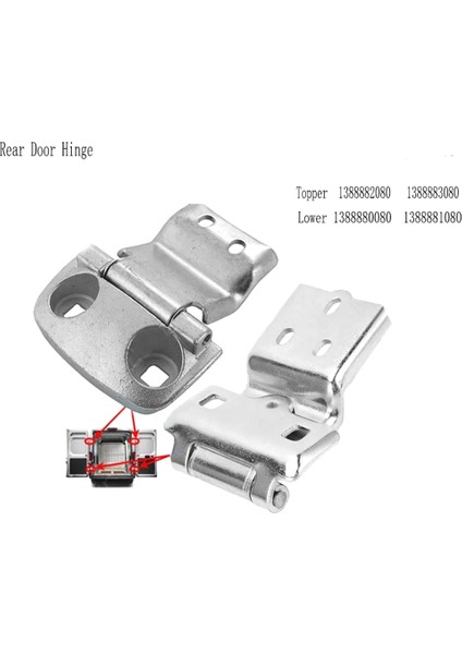 2pcs Hyundai Fiat Için Arka Kapı Menteşe Ducato Peugeot Boxer Citroen Jumper 2006- Kapı Menteşe Dönüşüm Kitleri A (Yurt Dışından) indirimleri