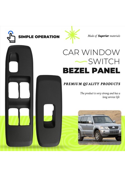 1paır Ön Pencere Anahtarı Çerçeve 8619A040HA MR604166 Mitsubishi Pajero/montero V73 V77 2000-2006 Koltuk Üstü Üst Panel (Yurt Dışından) fırsatları