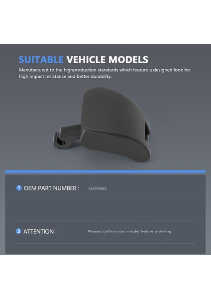 Araba Havalandırma Penceresi Kılavuzu Yan Cam Havalandırma Mandalı 12474945 Chevrolet Silverado Için 1500 2500 Hd 3500 Gmc Sierra 1999-2007 (Yurt Dışından) fırsatları