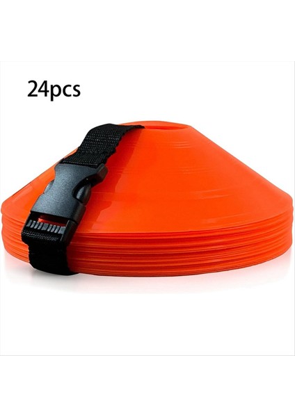 24PCS Futbol Antrenman Işareti Disk Işareti Koni Disk Yuvarlak Ağız Disk Engel Disk Eğitim Ekipmanı Tabela Disk (Yurt Dışından) fiyatları