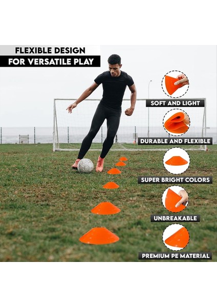 24PCS Futbol Antrenman Işareti Disk Işareti Koni Disk Yuvarlak Ağız Disk Engel Disk Eğitim Ekipmanı Tabela Disk (Yurt Dışından) modelleri