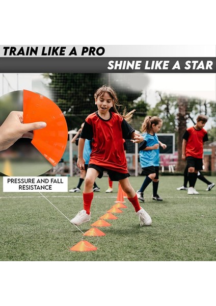 24PCS Futbol Antrenman Işareti Disk Işareti Koni Disk Yuvarlak Ağız Disk Engel Disk Eğitim Ekipmanı Tabela Disk (Yurt Dışından) indirimleri