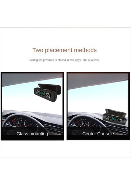 Lastik Sıcaklık Lastik Basınç Monitörü Araba Evrensel Lastik Denetim Monitörü Kablosuz Güneş Enerjisi Harici Zaman (Yurt Dışından) fırsatları