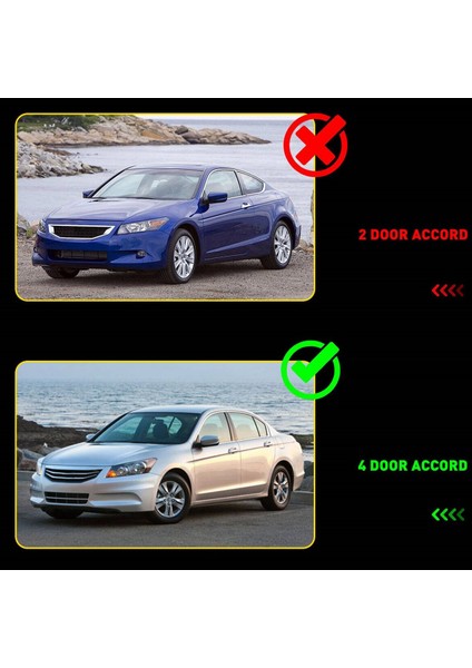 1paır Arka Kapıları Kapak 83753-TAO-A31ZA 83703 Honda Accord Için TAO-A31ZC 2008-2012 Araç Tapı Panel Kapakları Siyah (Yurt Dışından)