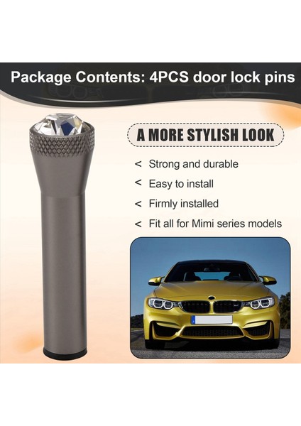 4pcs/set Bmw Için Kristal Kapı Pimi Kilit Tüm Modeller G30 G20 G05 G06 G01 G08 G11 G12 F10 F20 F30 F15 F16 (Yurt Dışından) fırsatları