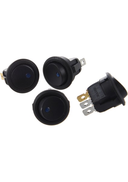 4 x LED Rocker Anahtarları Açık/ Kapalı Anahtarı Dc 12V 16 mm Mavi (Yurt Dışından)